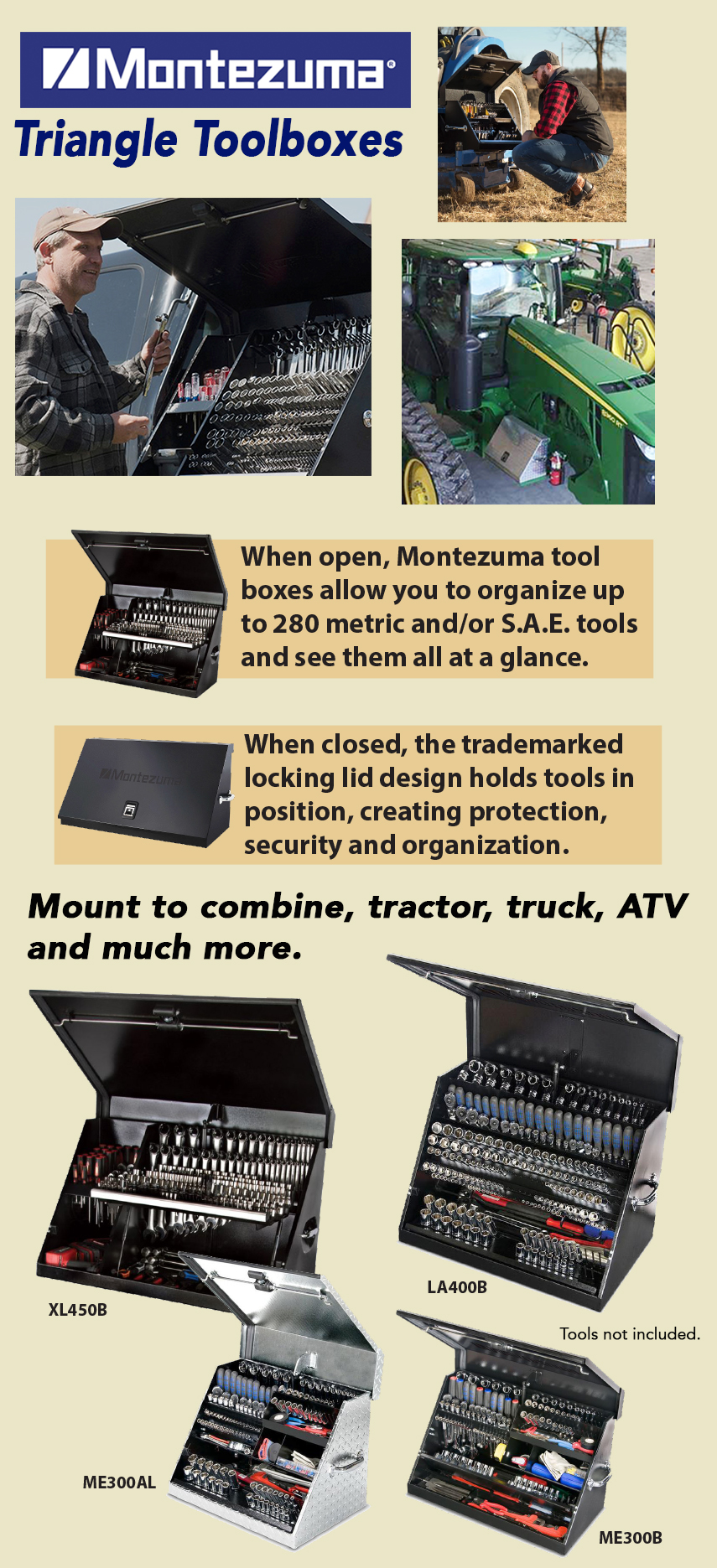 S.I. Distributing Inc.... Montezuma Portable Triangle Tool Boxes